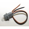 Feu de position SHIN YO 5W avec support en caoutchouc pour insert de phare 14 - 15 mm.