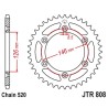 Couronne JT SPROCKETS acier anti-boue 808 - 520