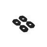 Plaques de montage HIGHSIDER Indy Spacer Alu noir Kawasaki