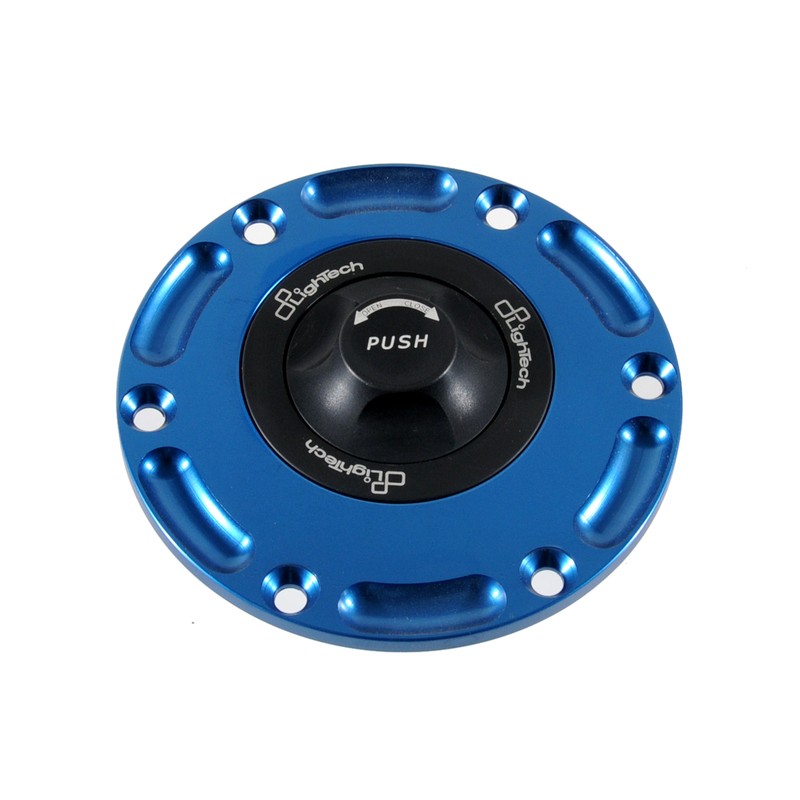 Bouchon de réservoir LIGHTECH noir/cobalt 1/4 tour Aprilia RSV4R