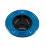 Bouchon de réservoir LIGHTECH noir/cobalt à vis Honda CBR600RR