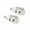 Supports de repose-pieds arrière LIGHTECH argent Honda