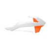 Ouïes de radiateur POLISPORT orange/blanc KTM SX65