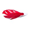 Coque de rechange RACETECH protège-mains HP3 rouge/blanc