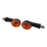 Mini clignotants SHIN YO ovale noir