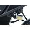 Cache orifice reposes-pieds gauche R&G RACING noir Honda CBR500RR