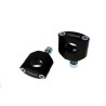 Pontets standards 12mm, hauteur 55mm, finition noir