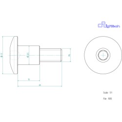 Vis LIGHTECH M6 X 20 Type...