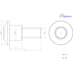 Vis LIGHTECH M8 X 25 Type...
