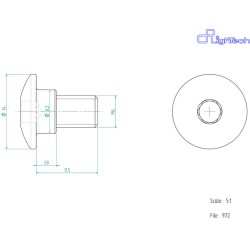 Vis LIGHTECH M6 X 11,5 Type...