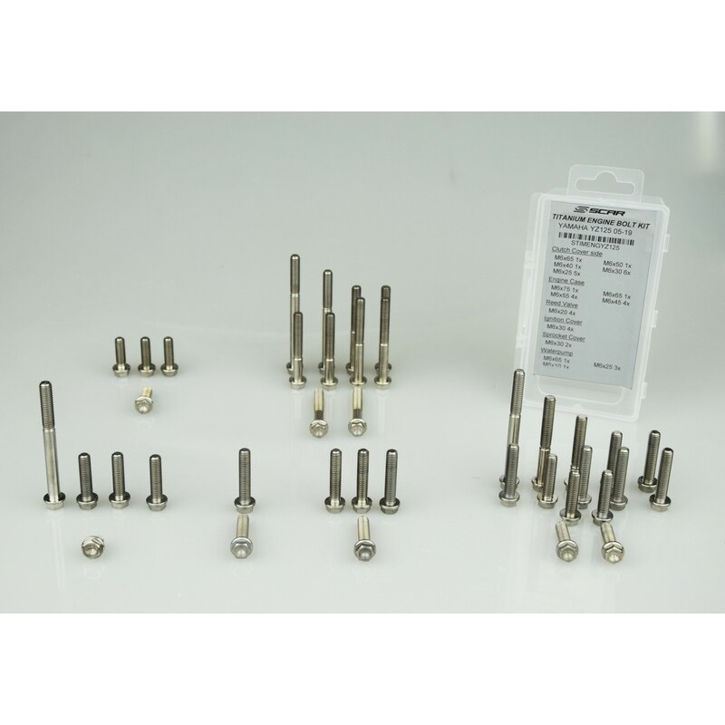 Kit vis moteur SCAR 52 vis titane KTM EXC 250
