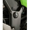 Insert de cadre droit R&G RACING noir Kawasaki Z300/Ninja 300/ZX250R Ninja