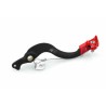 Pédale de frein ART Factory aluminium anodisé noir/embout rouge Gas Gas