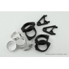 Jeu de support de phare HIGHSIDER XS - 38-41 mm Ø, noir