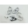 Kit de fixation de phare HIGHSIDER XS 42-43 mm, chromé