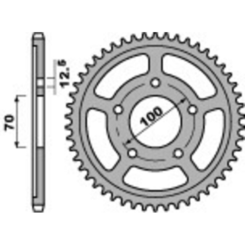 Couronne PBR acier standard 4646 - 525