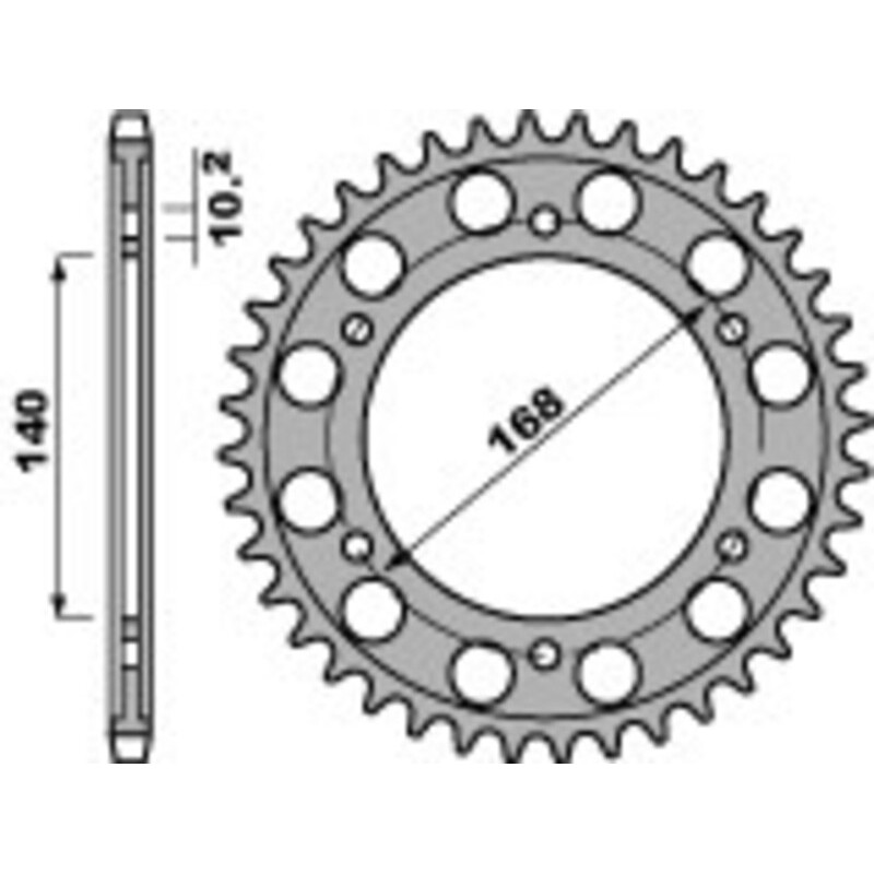 Couronne PBR acier standard 4613 - 525