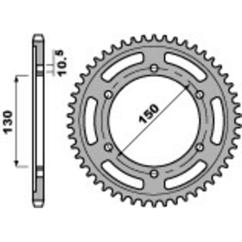 Couronne PBR acier standard 300 - 525