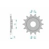 Pignon AFAM acier standard 94604 - 520