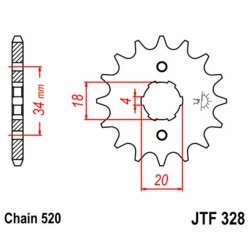 Pignon JT SPROCKETS acier...