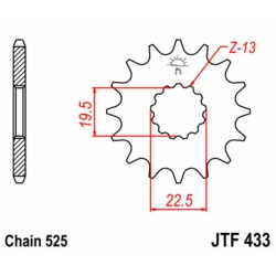 Pignon JT SPROCKETS acier...