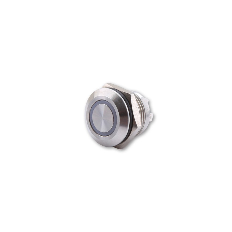 Bouton HIGHSIDER inox avec anneau lumineux LED (M12)