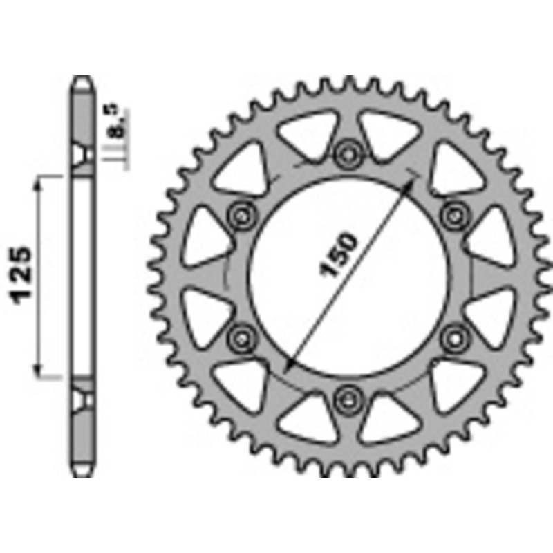Couronne PBR aluminium Ultra-Light 899 - 428
