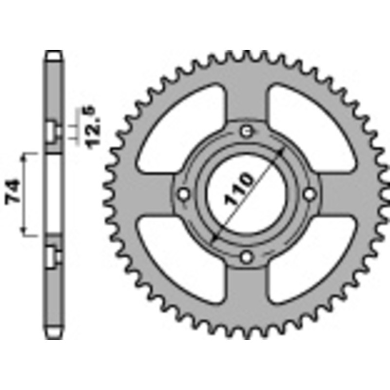 Couronne PBR acier standard 854 - 530