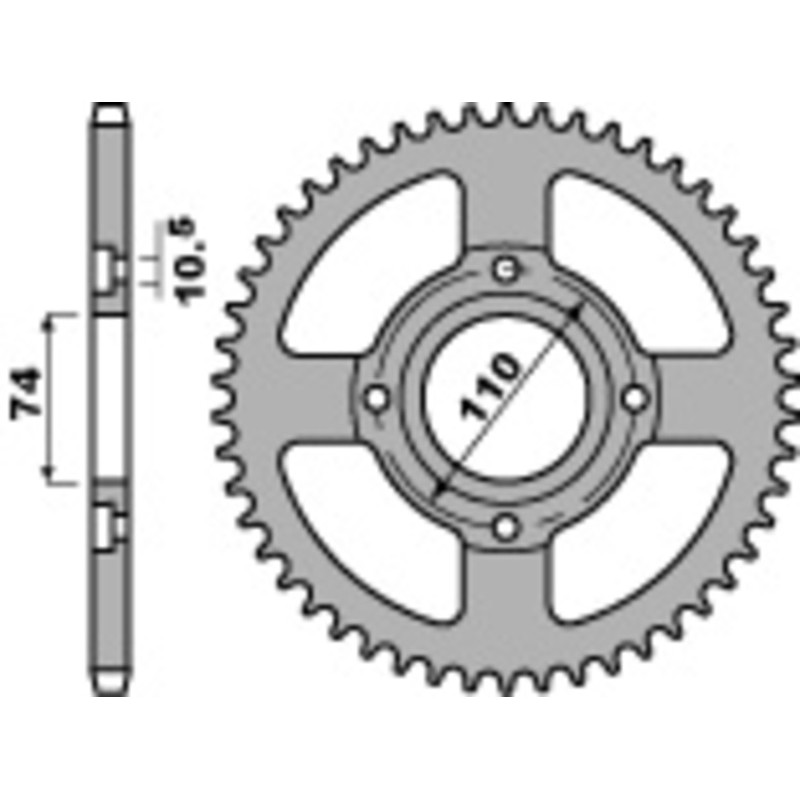 Couronne PBR acier standard 861 - 530