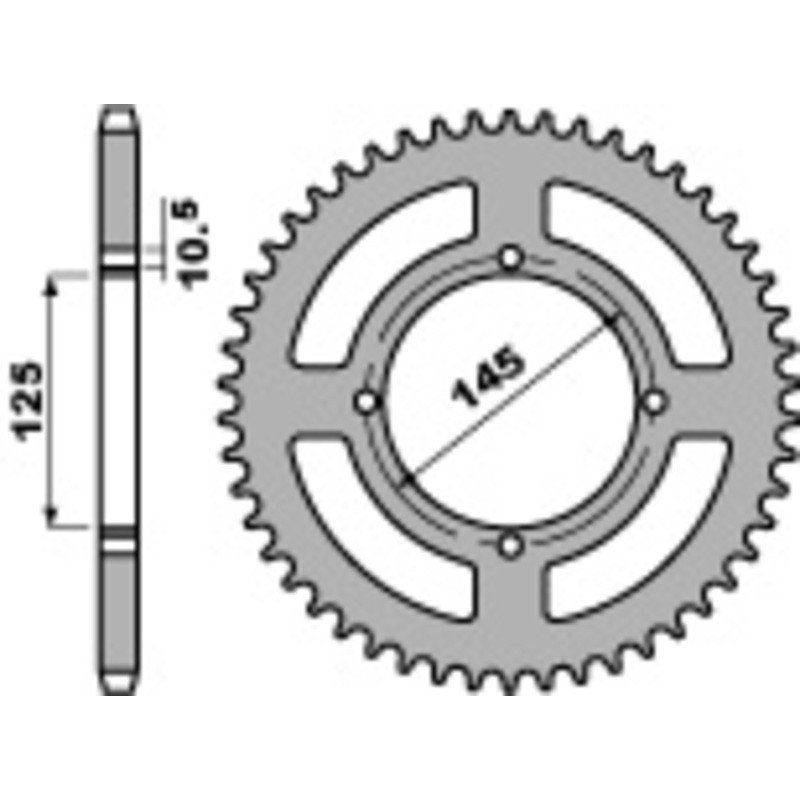 Couronne PBR acier standard 857 - 520