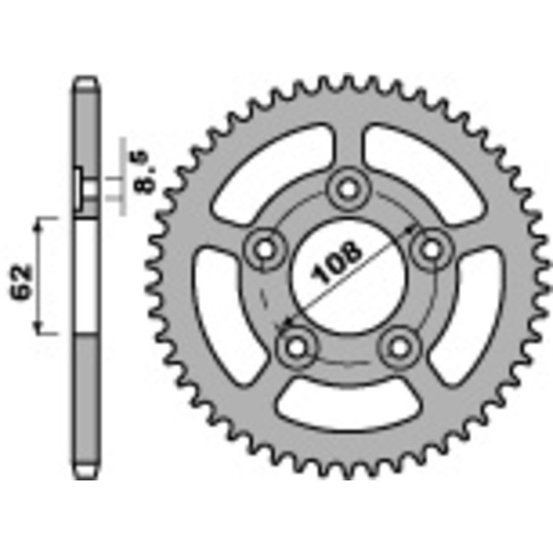 Couronne PBR acier standard 714 - 520
