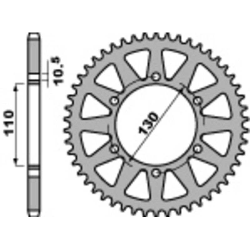 Couronne PBR acier standard 504 - 520