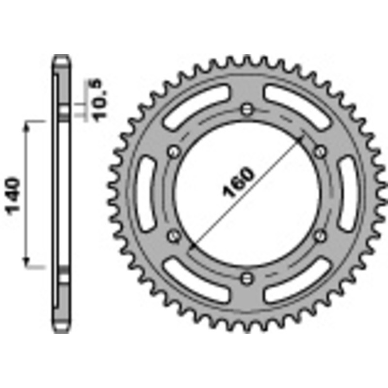 Couronne PBR acier standard 502 - 530