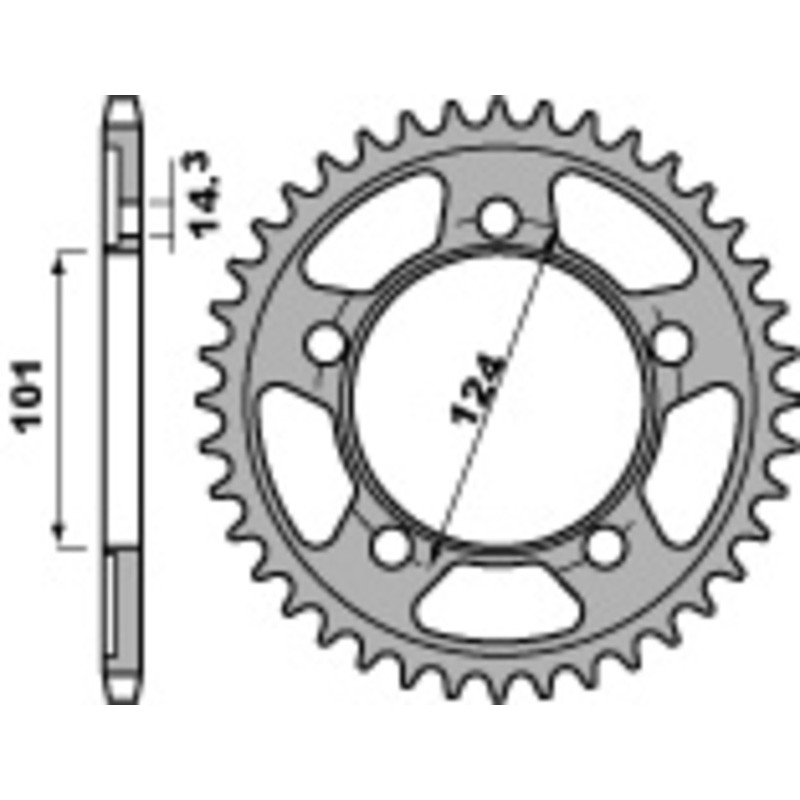 Couronne PBR acier standard 4508 - 525