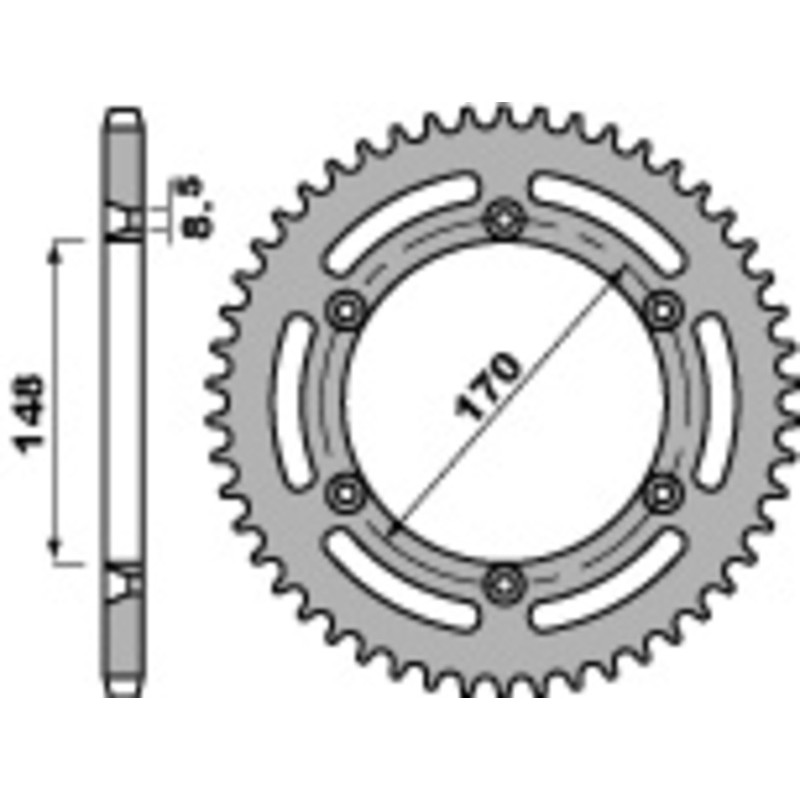 Couronne PBR acier standard 804 - 520