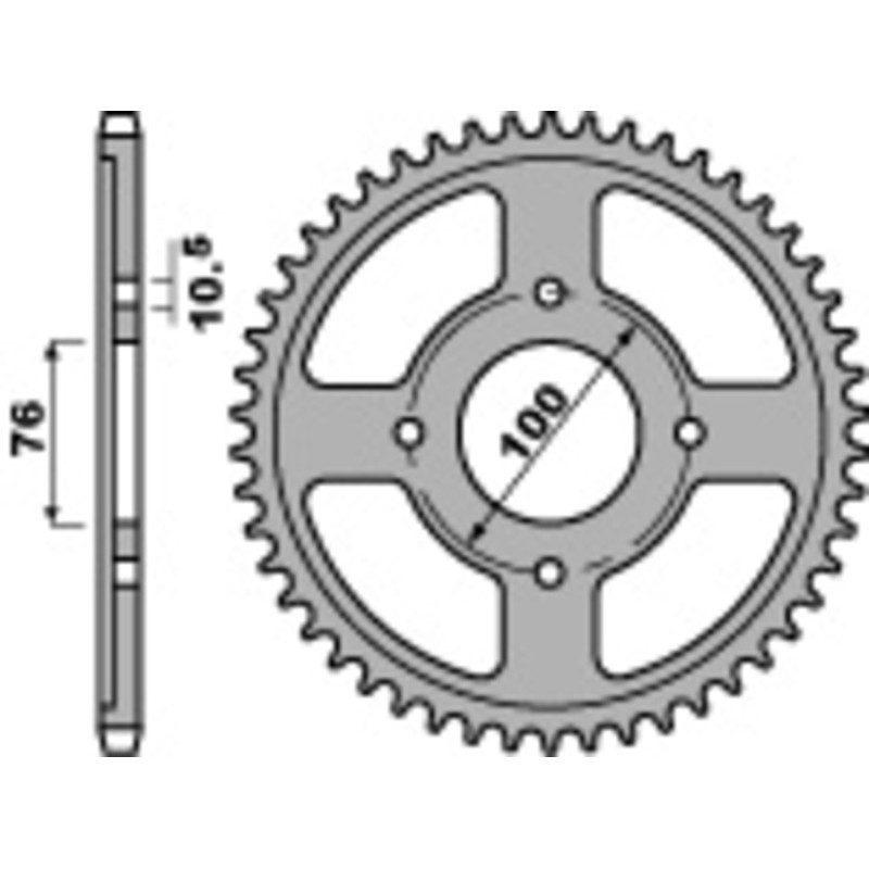 Couronne PBR acier standard 817 - 530