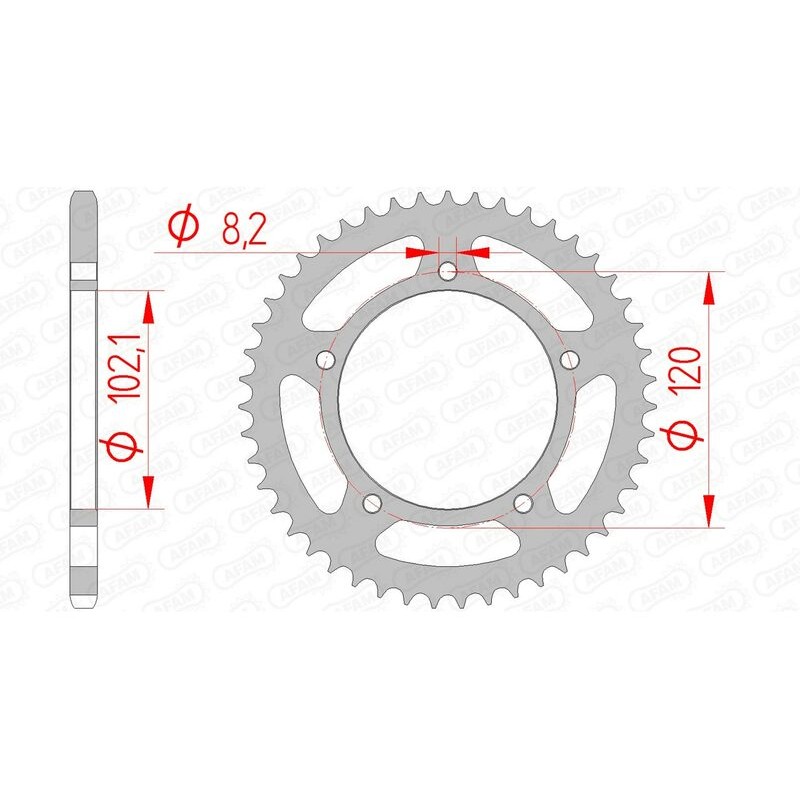 Couronne AFAM acier standard 35104 - 420