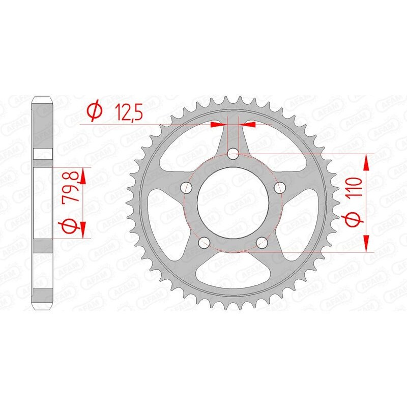 Couronne AFAM acier standard 86600 - 530