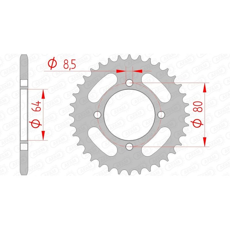 Couronne AFAM acier standard 12101 - 420