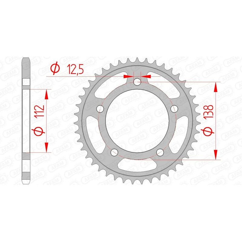 Couronne AFAM acier standard 10627 - 520