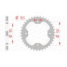 Couronne AFAM acier standard 16406 - 520