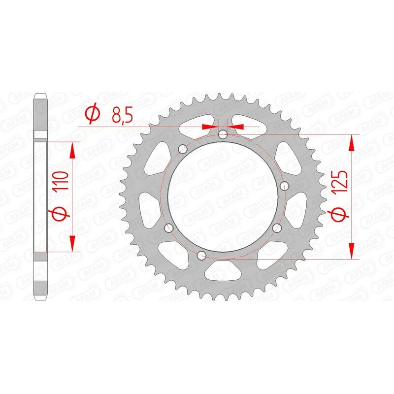 Couronne AFAM acier standard 14109 - 420