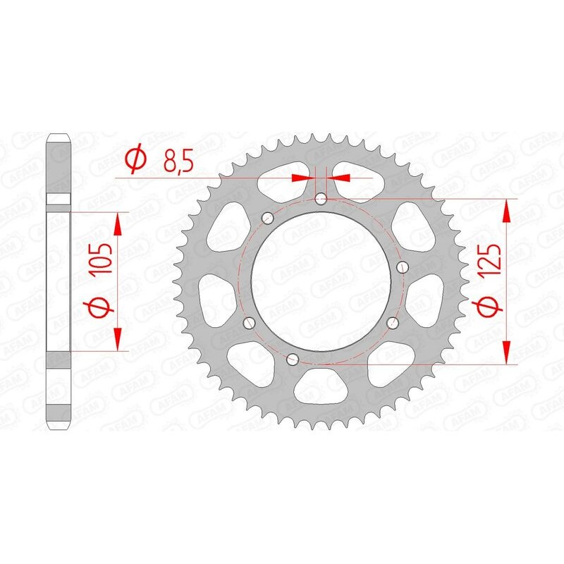 Couronne AFAM acier standard 47200 - 428
