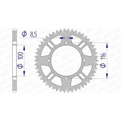 Couronne AFAM aluminium...