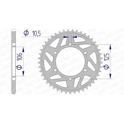 Couronne AFAM aluminium...