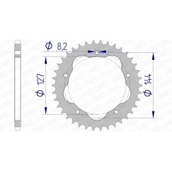 Couronne AFAM aluminium...