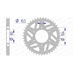 Couronne AFAM aluminium...