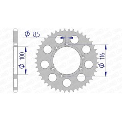 Couronne AFAM aluminium...