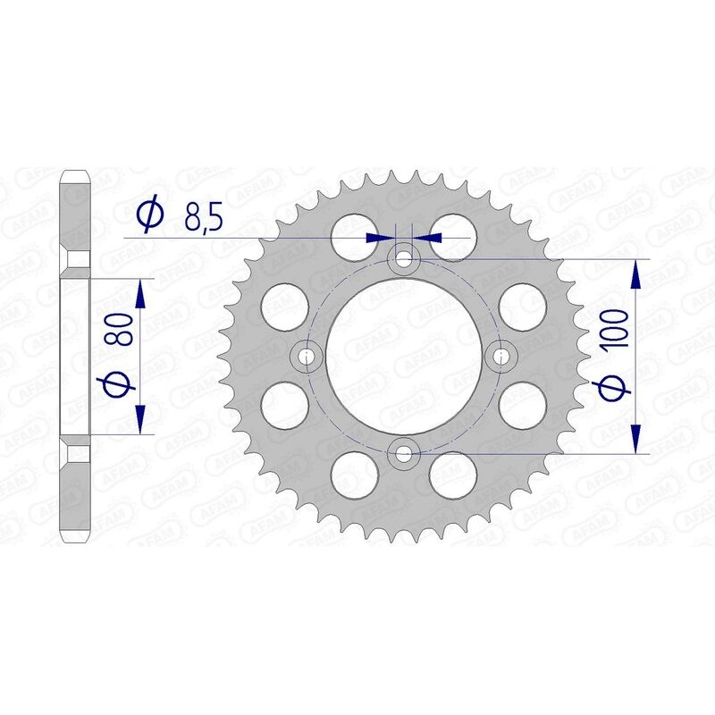 Couronne AFAM aluminium Ultra-Light 11110 - 428