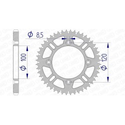 Couronne AFAM aluminium...